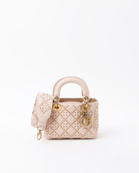 Christian Dior Mini Studded Supple Lady Dior Bag