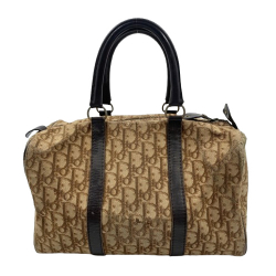 Dior Sac de bowling Dior en toile marron