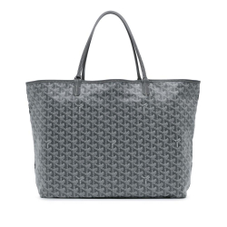 Goyard AB Goyard Gray Coated Canvas Fabric Goyardine Saint Louis GM France