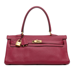 Hermès AB Hermès Red Calf Leather Togo JPG Shoulder Kelly 42 France