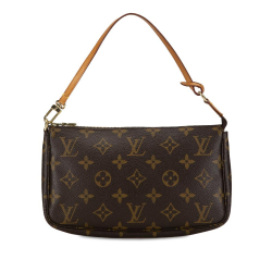 Louis Vuitton B Louis Vuitton Brown Monogram Canvas Canvas Monogram Pochette Accessoires France