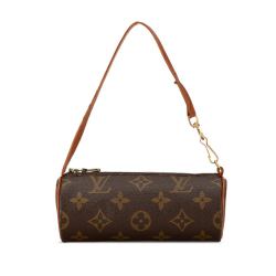 Louis Vuitton B Louis Vuitton Brown Monogram Canvas Canvas Monogram Papillon Pochette France