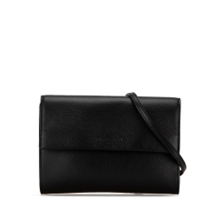 Balenciaga AB Balenciaga Black Calf Leather Crossbody Italy