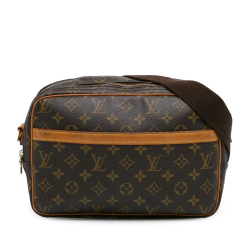 Louis Vuitton B Louis Vuitton Brown Monogram Canvas Canvas Monogram Reporter PM France