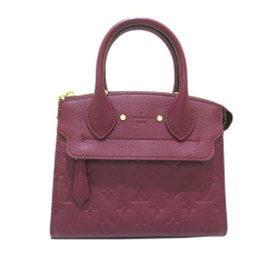 Louis Vuitton AB Louis Vuitton Red Monogram Empreinte Leather Mini Pont Neuf France