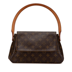 Louis Vuitton B Louis Vuitton Brown Monogram Canvas Canvas Monogram Looping Mini France