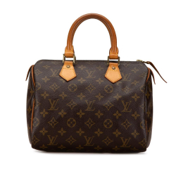 Louis Vuitton B Louis Vuitton Brown Monogram Canvas Canvas Monogram Speedy 25 France