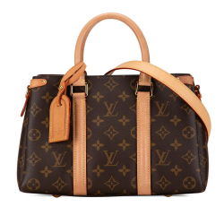 Louis Vuitton B Louis Vuitton Brown Monogram Canvas Canvas Monogram Soufflot BB France