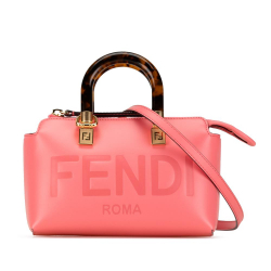 Fendi AB Fendi Pink Calf Leather Mini By The Way Satchel Italy