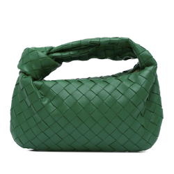 Bottega Veneta AB Bottega Veneta Green Nappa Leather Leather Mini Nappa Intrecciato Jodie Italy