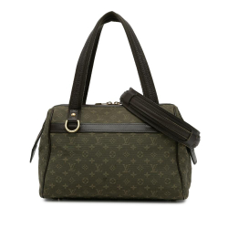 Louis Vuitton B Louis Vuitton Green Canvas Fabric Monogram Mini Lin Josephine PM France