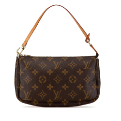 Louis Vuitton AB Louis Vuitton Brown Monogram Canvas Canvas Monogram Pochette Accessoires France