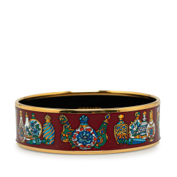 Hermès B Hermès Red Enamel Other Wide Qu'importe le Flacon Bangle 65 Austria