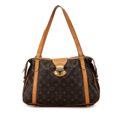 Louis Vuitton B Louis Vuitton Brown Monogram Canvas Canvas Monogram Stresa PM France