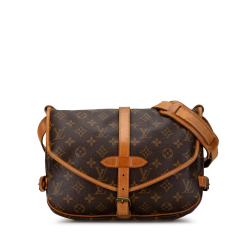 Louis Vuitton B Louis Vuitton Brown Monogram Canvas Canvas Monogram Saumur 30 France