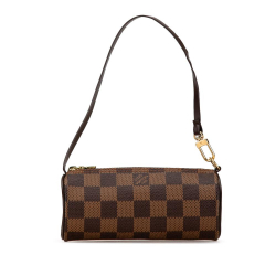 Louis Vuitton B Louis Vuitton Brown Damier Canvas Canvas Damier Ebene Papillon Pochette France