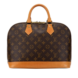 Louis Vuitton B Louis Vuitton Brown Monogram Canvas Canvas Monogram Alma PM United States