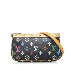 Louis Vuitton Black Monogram Multicolore Pochette Accessoires United States