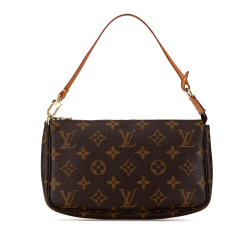 Louis Vuitton B Louis Vuitton Brown Monogram Canvas Canvas Monogram Pochette Accessoires France