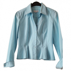 Gerard Darel Very elegant Gerard Darel / Pablo cotton jacket in turquoise blue