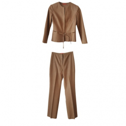 Alain Manoukian Magnifique tailleur veste et pantalon Alain Manoukian couleur beige bronze