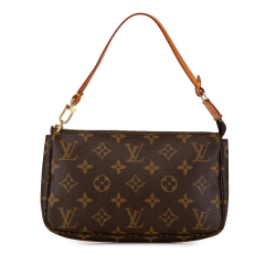 Louis Vuitton B Louis Vuitton Brown Monogram Canvas Canvas Monogram Pochette Accessoires France