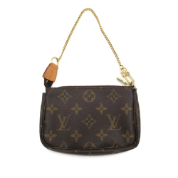 Louis Vuitton AB Louis Vuitton Brown Monogram Canvas Canvas Monogram Mini Pochette Accessoires France