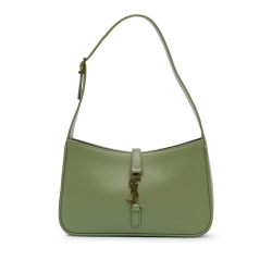 Saint Laurent AB Saint Laurent Green Olive Green Calf Leather Le 5 a 7 Bag Italy