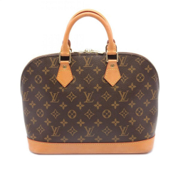 Louis Vuitton B Louis Vuitton Brown Monogram Canvas Canvas Monogram Alma PM France