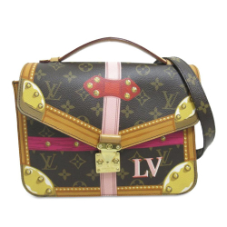 Louis Vuitton B Louis Vuitton Brown Monogram Canvas Canvas Monogram Summer Trunk Pochette Metis France