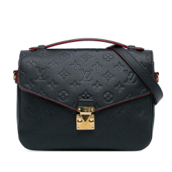 Louis Vuitton AB Louis Vuitton Blue Navy Monogram Empreinte Leather Pochette Metis France