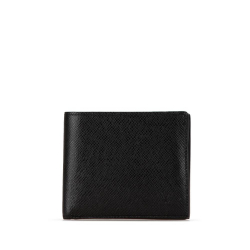 Louis Vuitton B Louis Vuitton Black Taiga Leather Leather Taiga Amerigo Wallet France