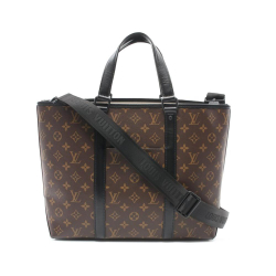 Louis Vuitton B Louis Vuitton Brown Monogram Canvas Canvas Monogram Macassar Week-End Tote PM Spain