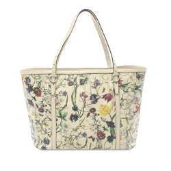 Gucci B Gucci White Calf Leather Flora Nice Italy