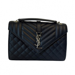 Yves Saint Laurent Crossbody-Tasche aus Leder mit Umschlag