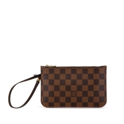 Louis Vuitton B Louis Vuitton Brown Damier Canvas Canvas Damier Ebene Neverfull Pochette France