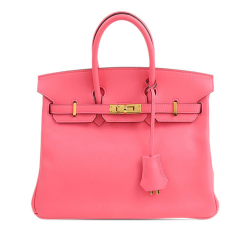 Hermès AB Hermès Pink Calf Leather Swift Birkin Retourne 25 France