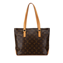 Louis Vuitton B Louis Vuitton Brown Monogram Canvas Canvas Monogram Cabas Piano France