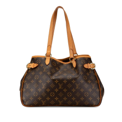 Louis Vuitton B Louis Vuitton Brown Monogram Canvas Canvas Monogram Batignolles Horizontal Spain