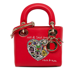 Christian Dior AB Dior Red Calf Leather x Niki de Saint Phalle Mini Lady Dior Italy