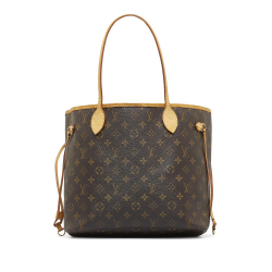 Louis Vuitton B Louis Vuitton Brown Monogram Canvas Canvas Monogram Neverfull MM France