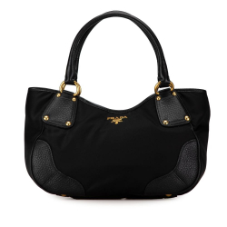 Prada B Prada Black Nylon Fabric Tessuto Handbag China