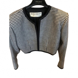 Yves Saint Laurent Cardigan pied de poule