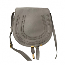 Chloé Marcie saddle bag (genarbtes Leder)