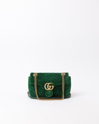 Gucci Small Velvet Marmont Shoulder Bag