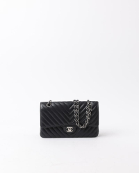 Chanel Medium Chevron Double Flap Bag