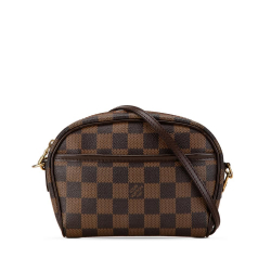 Louis Vuitton B Louis Vuitton Brown Damier Canvas Canvas Damier Ebene Ipanema Pochette France