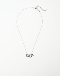 Christian Dior Logo Charm Necklace