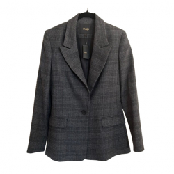 Maje Grey checked blazer_New with tags