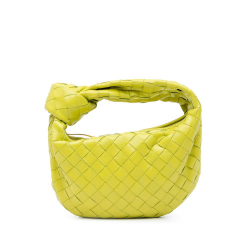 Bottega Veneta AB Bottega Veneta Green Light Green Calf Leather Mini Intrecciato Jodie Italy